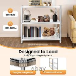 3-Tier Stainless Steel Kitchen Shelf Adjustable Heavy Duty Commercial Worktable 3-Tier Stainless Steel Kitchen Shelf Adjustable Heavy Duty Commercial Worktable