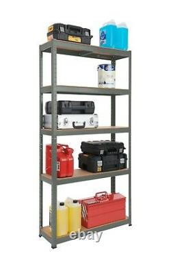 3 x 5 Tier EXTRA Heavy-Duty Shed Shelving Unit FREE Mallet FREE Connectors