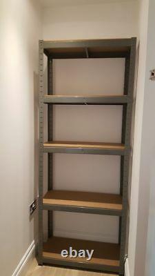3 x 5 Tier EXTRA Heavy-Duty Shed Shelving Unit FREE Mallet FREE Connectors