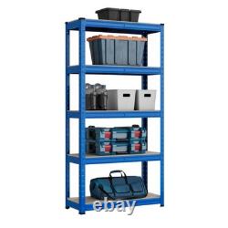 3 x 5 Tier Heavy duty shelving unit blue/ Price for unit 60£