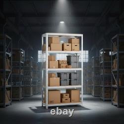 3 x 5 Tier Metal Shelf Storage Unit Shelving Shelves Racking Warehouse Rack Shed
