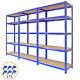 3 X Garage Shelves Shelving Unit Racking Boltless Heavy Duty Storage Shelf Blue