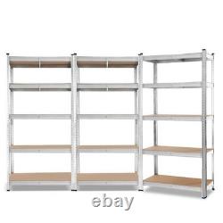 3 x Metal Racking Bays Freestanding/Garage Shelving/Heavy Duty Storage Rack