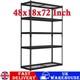 48x18x72 Heavy Duty Garage Shelving 5-tier Adjustable Wire Shelf Storage Rack