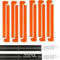 4PCS Garage Shed Folding Storage Shelving Wall Mounted Heavy Duty Shelves Rack