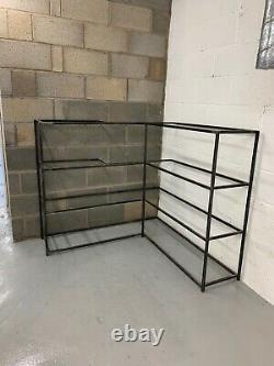 4TIER METAL SHELVING UNIT STORAGE bespoke, Professionally Welded, Lacquered