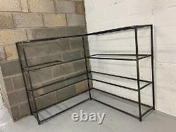 4TIER METAL SHELVING UNIT STORAGE bespoke, Professionally Welded, Lacquered