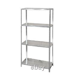 4Tier Garage Full Metal Shelving 142 x 75 x 30cm Heavy Duty Racking Storage