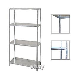 4Tier Garage Full Metal Shelving 142x75x30cm Heavy Duty Racking Storage S247