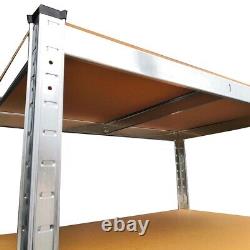 4X 5Tier Racking Shelf Heavy Duty Garage Shelving Storage Unit 180x90x45cm UKDC