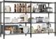 4/5/6 Tier Metal Storage Rack Shelving Wire Shelf Garage Kitchen Office Unit Uk