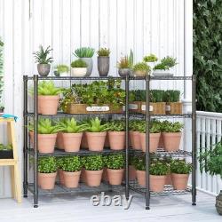 4/5/6 Tier Metal Storage Rack Shelving Wire Shelf Garage Kitchen Office Unit UK