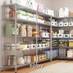 4/5 Tier Heavy Duty Adjustable Wire Shelving Units Shelf Garage Storage Racking