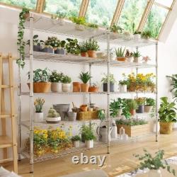 4/5 Tier Heavy Duty Adjustable Wire Shelving Units Shelf Garage Storage Racking