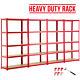 4 Bay 5 Tiers Heavy Duty Shelving Racking Steel Metal Garage Shelf Units 3.6m