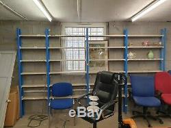 4 Bay Heavy Duty Garage Storage Racking/Shelving Unit/Metal Shelving