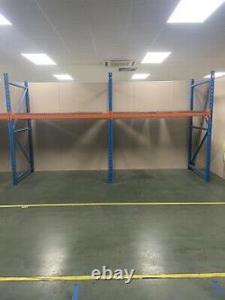 4 Bays Of heavy duty industrial racking, Shelving