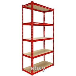 4 Garage Shelves Shelving 5 Tier Unit Racking Boltless Heavy Duty Storage Shelf