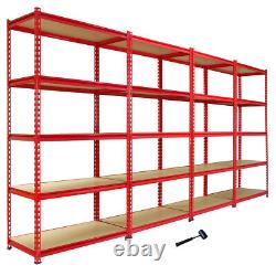 4 Garage Shelves Shelving 5 Tier Unit Racking Boltless Heavy Duty Storage Shelf