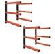 4 Pack Wall Mount Organizer Heavy Duty Carbon Steel Garage Shed Shelving
