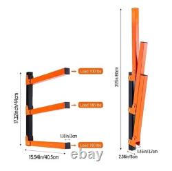 4 Pack Wall Mount Organizer Heavy Duty Carbon Steel Garage Shed Shelving