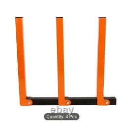 4 Pack Wall Mount Organizer Heavy Duty Carbon Steel Garage Shed Shelving