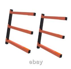 4 Pack Wall Mount Organizer Heavy Duty Carbon Steel Garage Shed Shelving