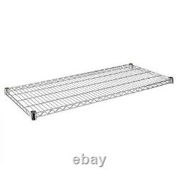 4 Tier Chrome Wire Shelving Kits Heavy Duty Storage height is 6ft