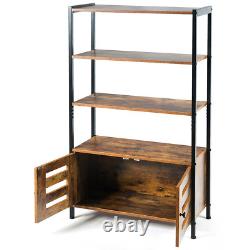4-Tier Floor-Standing Bookshelf Home Display Stand Shelf
