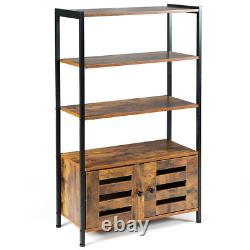 4-Tier Floor-Standing Bookshelf Home Display Stand Shelf