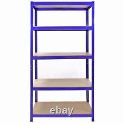 4 Tier Garage Shelving Units Storage Heavy Duty Metal Racking Shelves 5 Bays