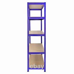 4 Tier Garage Shelving Units Storage Heavy Duty Metal Racking Shelves 5 Bays