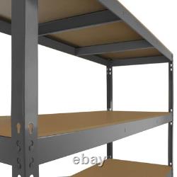 4 Tier Heavy Duty Boltless Steel Garage Racking Bay Shelving Metal Unit Shelves