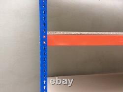 4 Tier Heavy Duty Steel Racking Garage Shelving Unit Storage Racks Blue & Orange