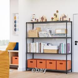 4 Tier Heavy-duty Metal Shelves Shelves Units Adjustable Duty Rack