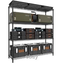 4 Tier Heavy-duty Metal Shelves Shelves Units Adjustable Duty Rack