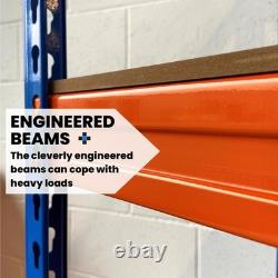 4 Tier Racking Heavy Duty Garage Shelving Storage Shelves Boltless Steel Unit