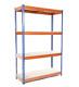 4 Tier Steel Heavy Duty Garage Storage Racking 2200mmh X 900mm W X 450mm D