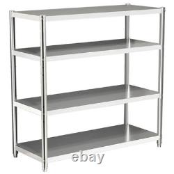 4 Tiers Racking Shelf Heavy Duty Garage Shelving Storage Shelves Unit 180x150cm