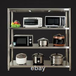 4 Tiers Racking Shelf Heavy Duty Garage Shelving Storage Shelves Unit 180x150cm