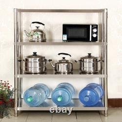4 Tiers Racking Shelf Heavy Duty Garage Shelving Storage Shelves Unit 180x150cm
