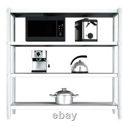 4 Tiers Racking Shelf Heavy Duty Garage Shelving Storage Shelves Unit 180x150cm