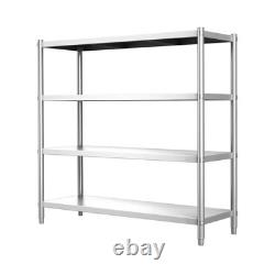 4 Tiers Racking Shelf Heavy Duty Garage Shelving Storage Shelves Unit 180x150cm