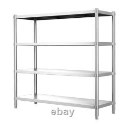 4 Tiers Racking Shelf Heavy Duty Garage Shelving Storage Shelves Unit 180x150cm