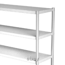 4 Tiers Racking Shelf Heavy Duty Garage Shelving Storage Shelves Unit 180x150cm