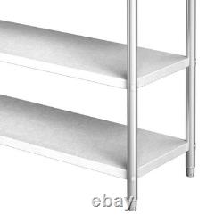 4 Tiers Racking Shelf Heavy Duty Garage Shelving Storage Shelves Unit 180x150cm