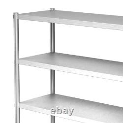 4 Tiers Racking Shelf Heavy Duty Garage Shelving Storage Shelves Unit 180x150cm