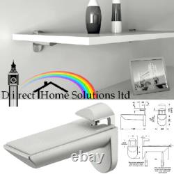 4 X HAFELE KAIMAN HEAVY DUTY SHELF SUPPORT BRACKETS ALUMINUM 25kg, 7-41mm tick