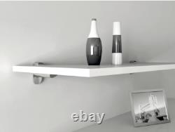 4 X HAFELE KAIMAN HEAVY DUTY SHELF SUPPORT BRACKETS ALUMINUM 25kg, 7-41mm tick