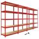 4 Z-rax Shelving Garage Heavy Duty Storage Shelves, 360kg/shelf